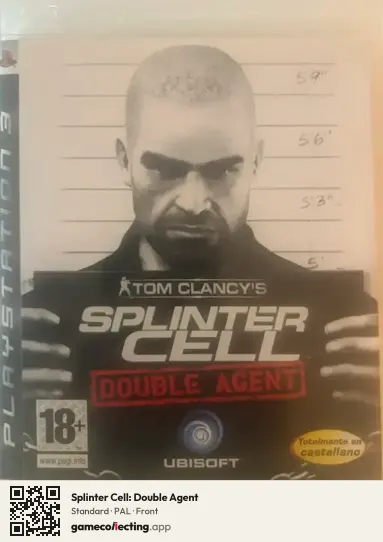 Splinter Cell: Double Agent PlayStation 3, PAL box front