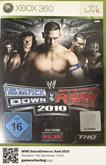 WWE SmackDown vs. Raw 2010 Xbox 360, Germany box front