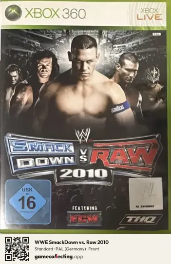 WWE SmackDown vs. Raw 2010 Xbox 360, Germany box front