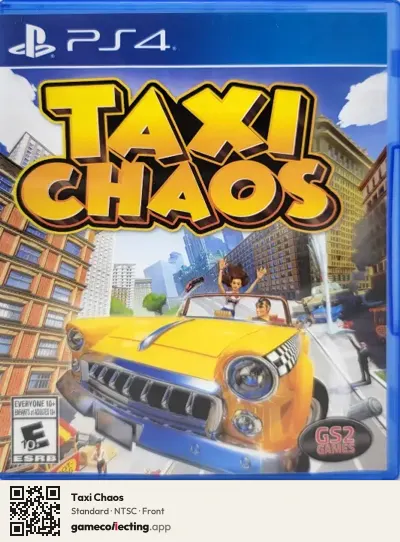 Taxi Chaos PlayStation 4, NTSC box front