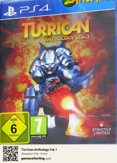 Turrican Anthology Vol. I PlayStation 4, PAL box front