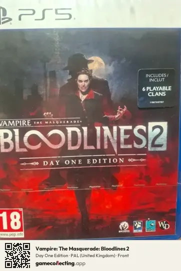 Vampire: The Masquerade: Bloodlines 2 PlayStation 5, United Kingdom box front
