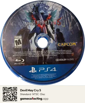 Devil May Cry 5 PlayStation 4, NTSC disc