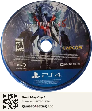 Devil May Cry 5 PlayStation 4, NTSC disc