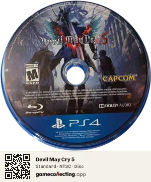 Devil May Cry 5 PlayStation 4, NTSC disc