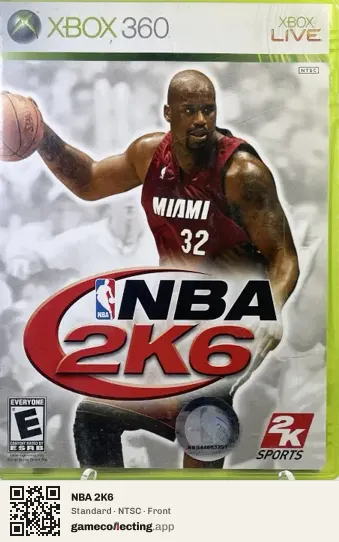 NBA 2K6 Xbox 360, NTSC box front