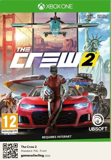 The Crew 2 Xbox One, PAL box front