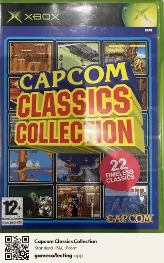 Capcom Classics Collection Xbox, PAL box front