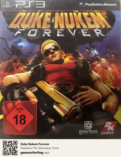 Duke Nukem Forever PlayStation 3, Germany box front