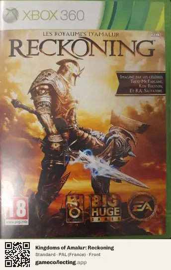 Kingdoms of Amalur: Reckoning Xbox 360, France box front