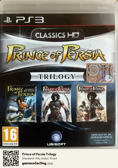 Prince of Persia Trilogy PlayStation 3, Italy box front