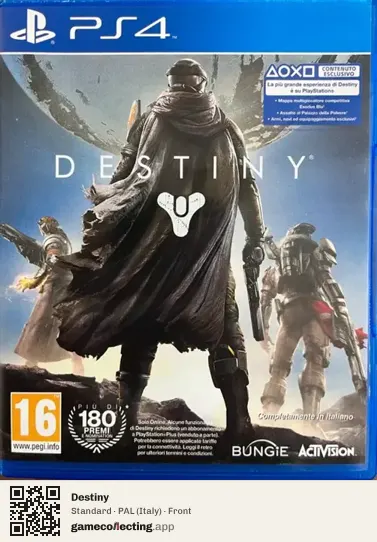 Destiny PlayStation 4, Italy box front