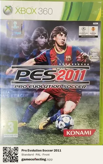 Pro Evolution Soccer 2011 Xbox 360, PAL box front
