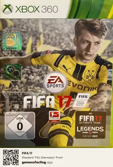 FIFA 17 Xbox 360, Germany box front