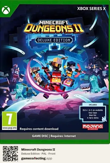 Minecraft Dungeons II Xbox Series X, PAL box front