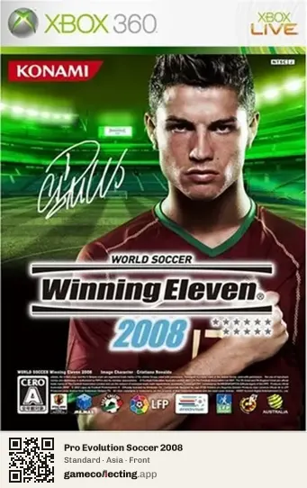Pro Evolution Soccer 2008 Xbox 360, Asia box front