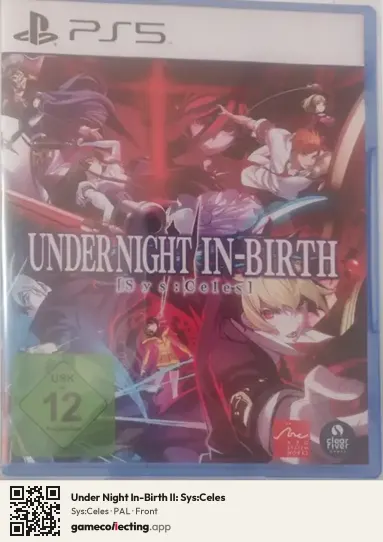 Under Night In-Birth II: Sys:Celes PlayStation 5, PAL box front