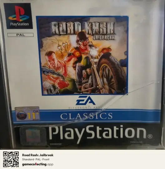 Road Rash: Jailbreak PlayStation, PAL box front