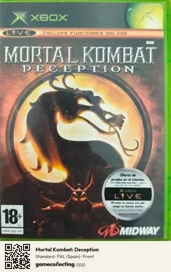 Mortal Kombat: Deception Xbox, Spain box front