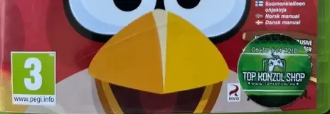 Angry Birds Trilogy, the PEGI square on its front