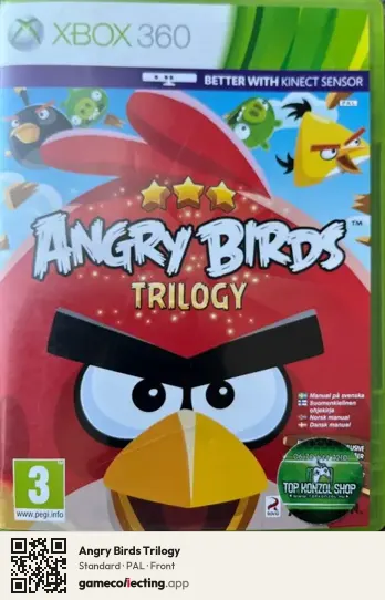 Angry Birds Trilogy Xbox 360, PAL box front