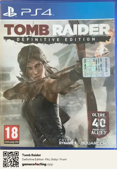 Tomb Raider PlayStation 4, Italy box front