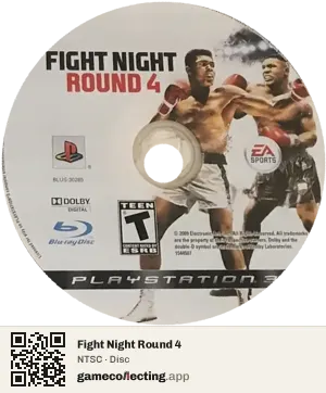 Fight Night Round 4 PlayStation 3, NTSC disc