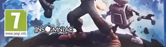 Ratchet & Clank, the PEGI square on its front
