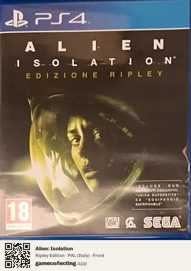 Alien: Isolation PlayStation 4, Italy box front