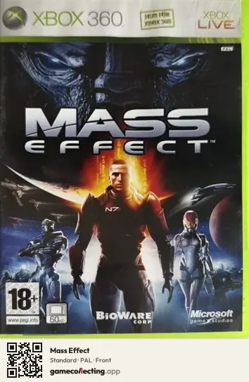 Mass Effect Xbox 360, PAL box front