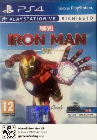 Marvel's Iron Man VR PlayStation 4, Italy box front