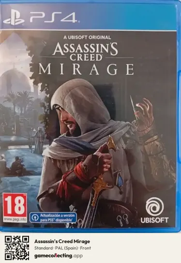 Assassin's Creed Mirage PlayStation 4, Spain box front