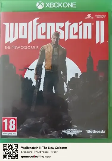 Wolfenstein II: The New Colossus Xbox One, France box front
