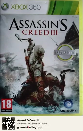 Assassin's Creed III Xbox 360, France box front