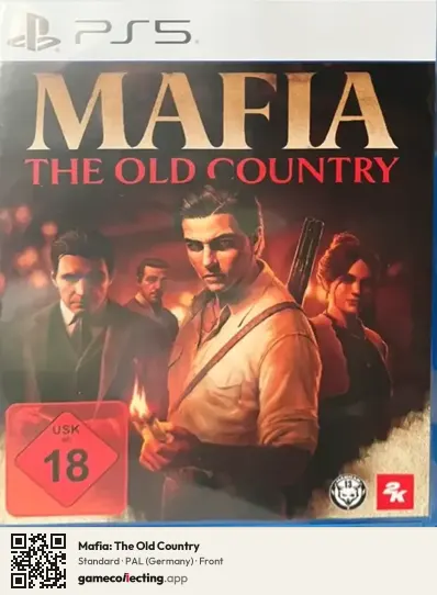 Mafia: The Old Country PlayStation 5, Germany box front