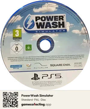 PowerWash Simulator PlayStation 5, PAL disc