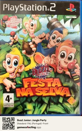 Buzz! Junior: Jungle Party PlayStation 2, Portugal box front