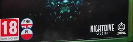 System Shock, the PEGI square on its front