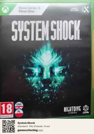 System Shock Xbox Series X, Poland box front
