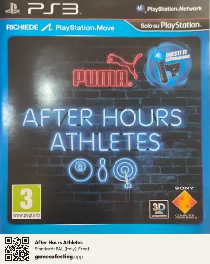 After Hours Athletes PlayStation 3, Italy box front