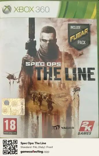 Spec Ops: The Line Xbox 360, Italy box front