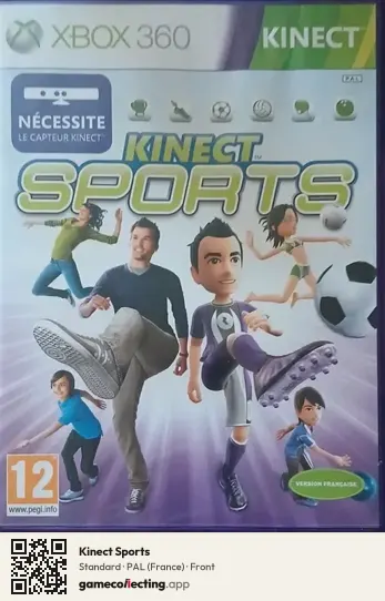 Kinect Sports Xbox 360, France box front