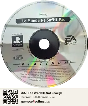 007: The World Is Not Enough PlayStation, PAL disc