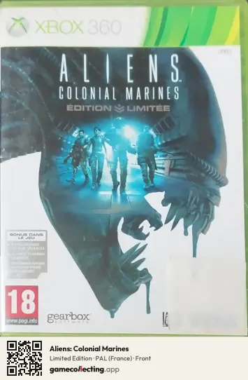 Aliens: Colonial Marines Xbox 360, France box front