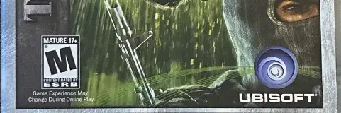 Tom Clancy's Splinter Cell: Chaos Theory, the ESRB box on its front