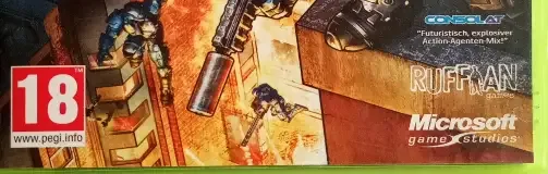 Crackdown 2, the PEGI square on its front