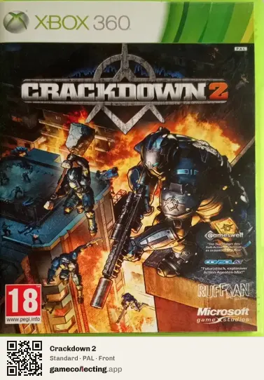 Crackdown 2 Xbox 360, PAL box front