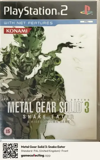 Metal Gear Solid 3: Snake Eater PlayStation 2, United Kingdom box front