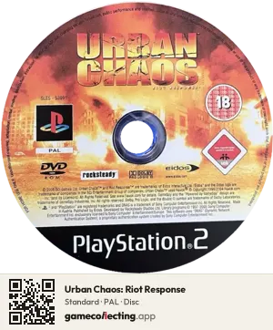 Urban Chaos: Riot Response PlayStation 2, PAL disc