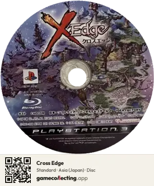 Cross Edge PlayStation 3, Asia disc